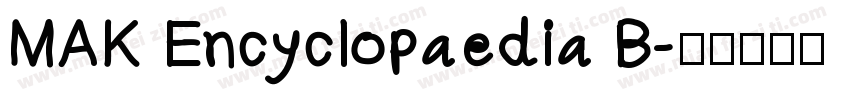 MAK Encyclopaedia B字体转换